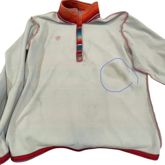 Ariat Laguna 1/4 Zip Print Top Serape Pullover-Vibrant - Picture 10 of 10